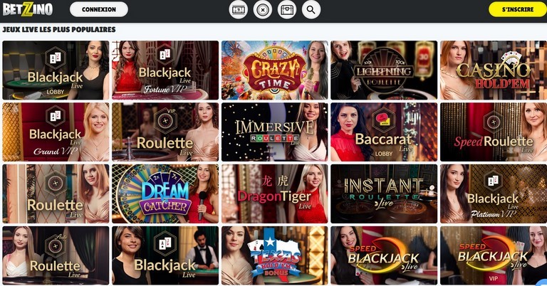 Croupiers en direct Betzino Casino Croupiers en direct Betzino Casino